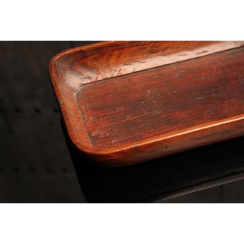 紡ぐ松の刳物煎茶盆　K114 