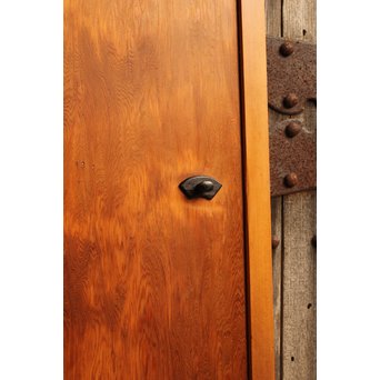 屋久杉系上杉一枚板雪隠戸/白目　GD804 