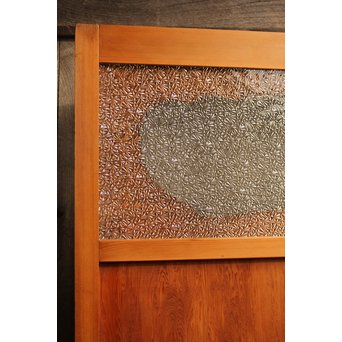 屋久杉系上杉一枚板雪隠戸/白目　GD804 