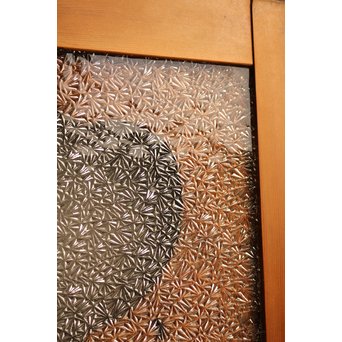 屋久杉系上杉一枚板雪隠戸/白目　GD804 