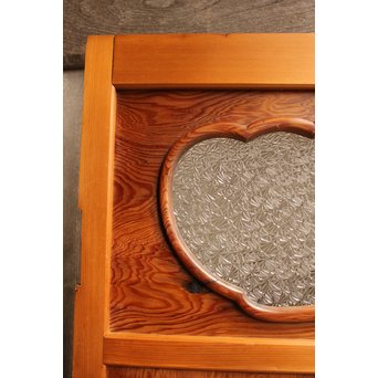 屋久杉系上杉一枚板雪隠戸/白目　GD804 