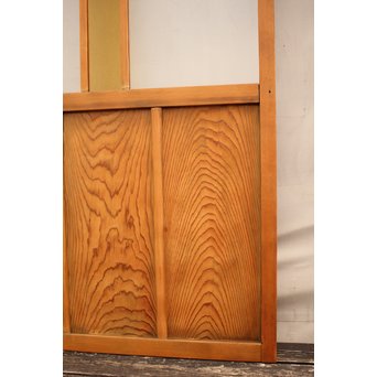 黄色と緑の色ガラス戸　2枚1組　GD812 