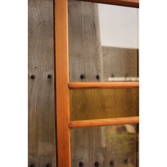 黄色と緑の色ガラス戸　2枚1組　GD812 