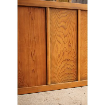 黄色と緑の色ガラス戸　2枚1組　GD812 