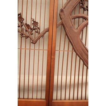 松竹梅書院欄間5枚1組　R1569 