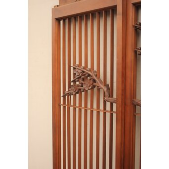 松竹梅書院欄間5枚1組　R1569 