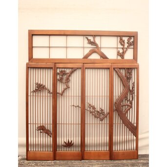 松竹梅書院欄間5枚1組　R1569