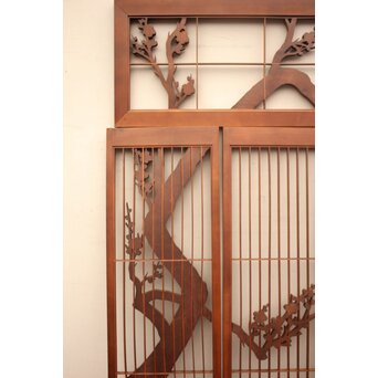 松竹梅書院欄間5枚1組　R1569 