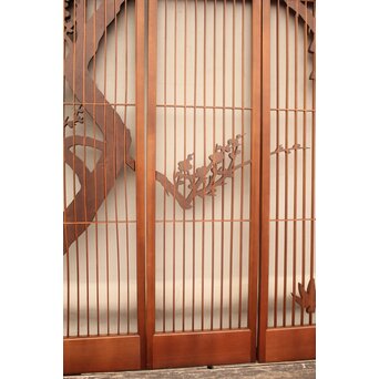 松竹梅書院欄間5枚1組　R1569 