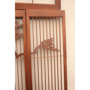 松竹梅書院欄間5枚1組　R1569 