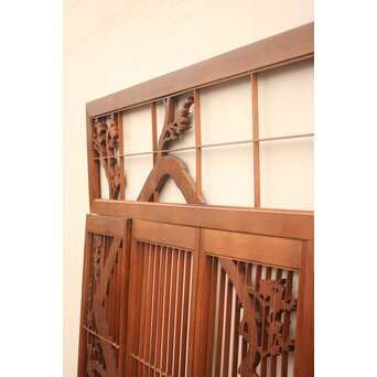 松竹梅書院欄間5枚1組　R1569 