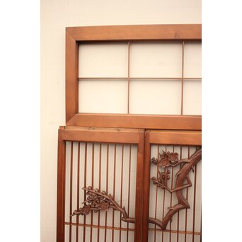 松竹梅書院欄間5枚1組　R1569 