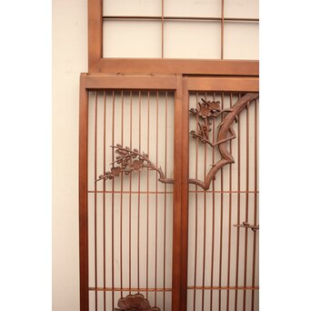 松竹梅書院欄間5枚1組　R1569 