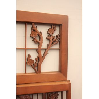 松竹梅書院欄間5枚1組　R1569 