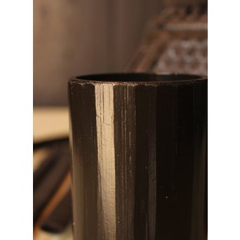 和田菁竺銘　竹工芸唐物写竹花籠　S2214 