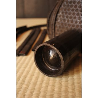 和田菁竺銘　竹工芸唐物写竹花籠　S2214 