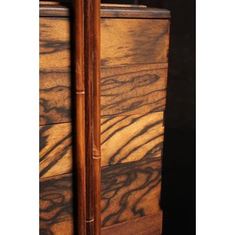 黒柿玉杢上質提重箱　S2501 