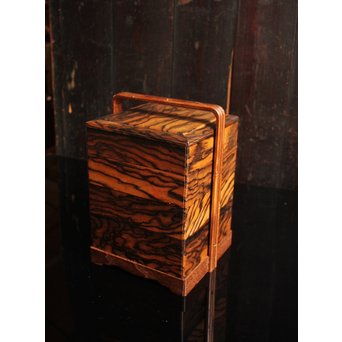 黒柿玉杢上質提重箱　S2501