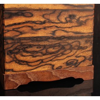 黒柿玉杢上質提重箱　S2501 