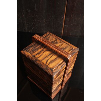 黒柿玉杢上質提重箱　S2501 