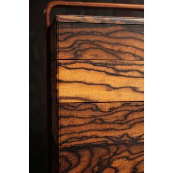 黒柿玉杢上質提重箱　S2501 