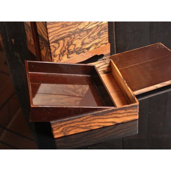 黒柿玉杢上質提重箱　S2501 