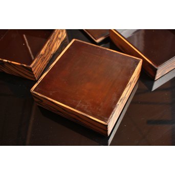 黒柿玉杢上質提重箱　S2501 