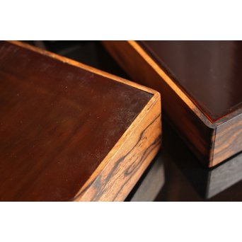 黒柿玉杢上質提重箱　S2501 