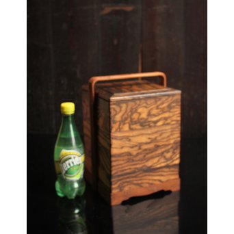 黒柿玉杢上質提重箱　S2501 