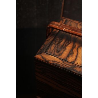 黒柿玉杢上質提重箱　S2501 