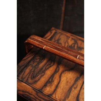 黒柿玉杢上質提重箱　S2501 