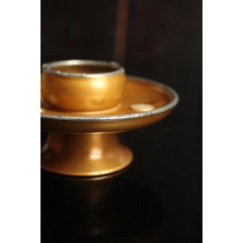 光琳蒔絵風天目台/茶托　2個1組　S2513 