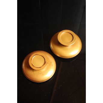 光琳蒔絵風天目台/茶托　2個1組　S2513 