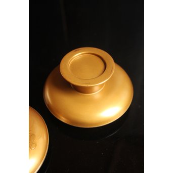 光琳蒔絵風天目台/茶托　2個1組　S2513 