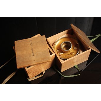 光琳蒔絵風天目台/茶托　2個1組　S2513 