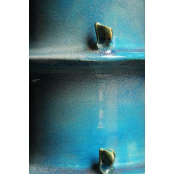 人間国宝加藤卓男 ペルシャブルー花生/花瓶　S2515 