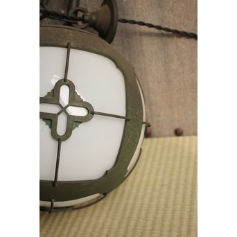 銅巻尽くし球体照明/電笠　A1426Y 