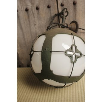 銅巻尽くし球体照明/電笠　A1426Y 