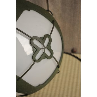 銅巻尽くし球体照明/電笠　A1426Y 