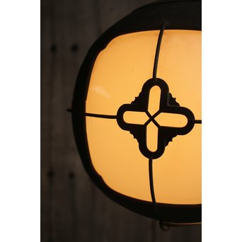 銅巻尽くし球体照明/電笠　A1426Y 