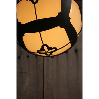 銅巻尽くし球体照明/電笠　A1426Y 