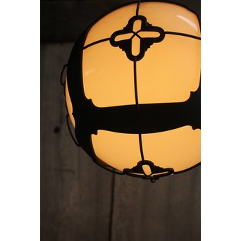 銅巻尽くし球体照明/電笠　A1426Y 