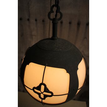 銅巻尽くし球体照明/電笠　A1426Y 