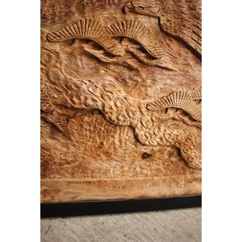 屋久杉系良杉の彫刻　J2207 