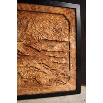 屋久杉系良杉の彫刻　J2207 