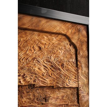 屋久杉系良杉の彫刻　J2207 