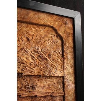 屋久杉系良杉の彫刻　J2207 