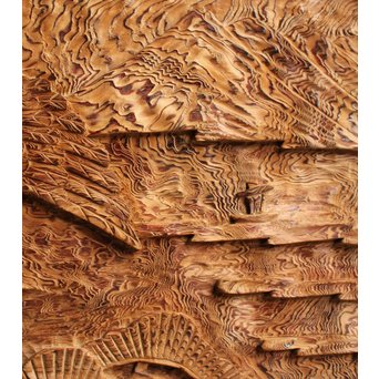 屋久杉系良杉の彫刻　J2207 