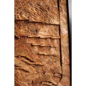 屋久杉系良杉の彫刻　J2207 