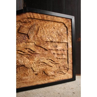 屋久杉系良杉の彫刻　J2207 